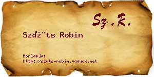 Szüts Robin névjegykártya